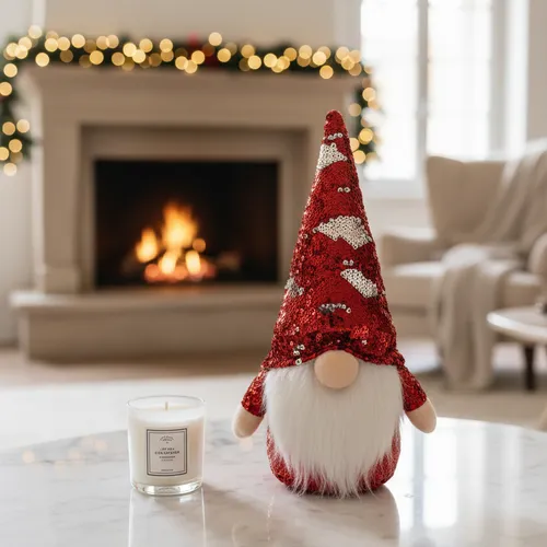 Acquistato da beep: Gnomo Natalizio Paillettes Reversibili | Decorazione Scintillante Unic