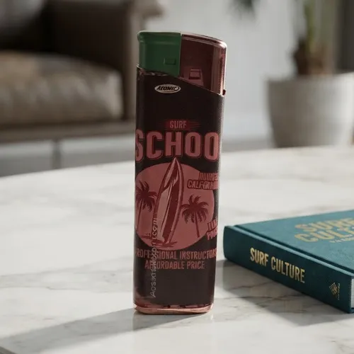 Venduto da beep: Accendino ATOMIC Vintage Style Surf School Ricaricabile