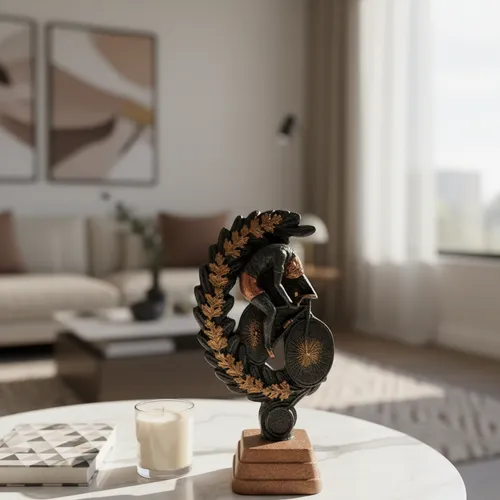 Acquistato da beep: Statua Ciclista Vintage Alloro Scultura Sportiva Decorativa